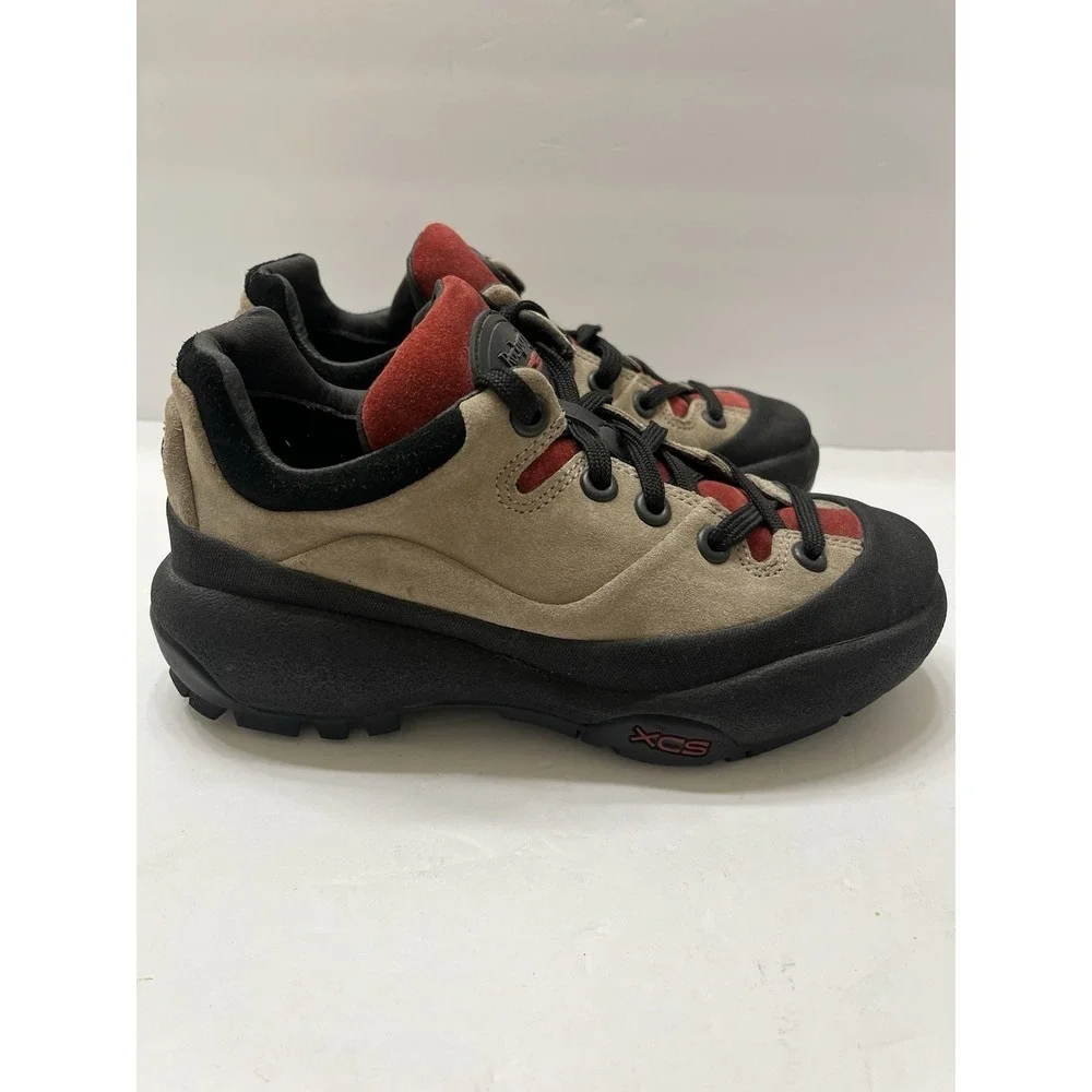 Rockport XCS Hiking Shoes Tan Black Suede Lace-Up Men's 8 Sturdy